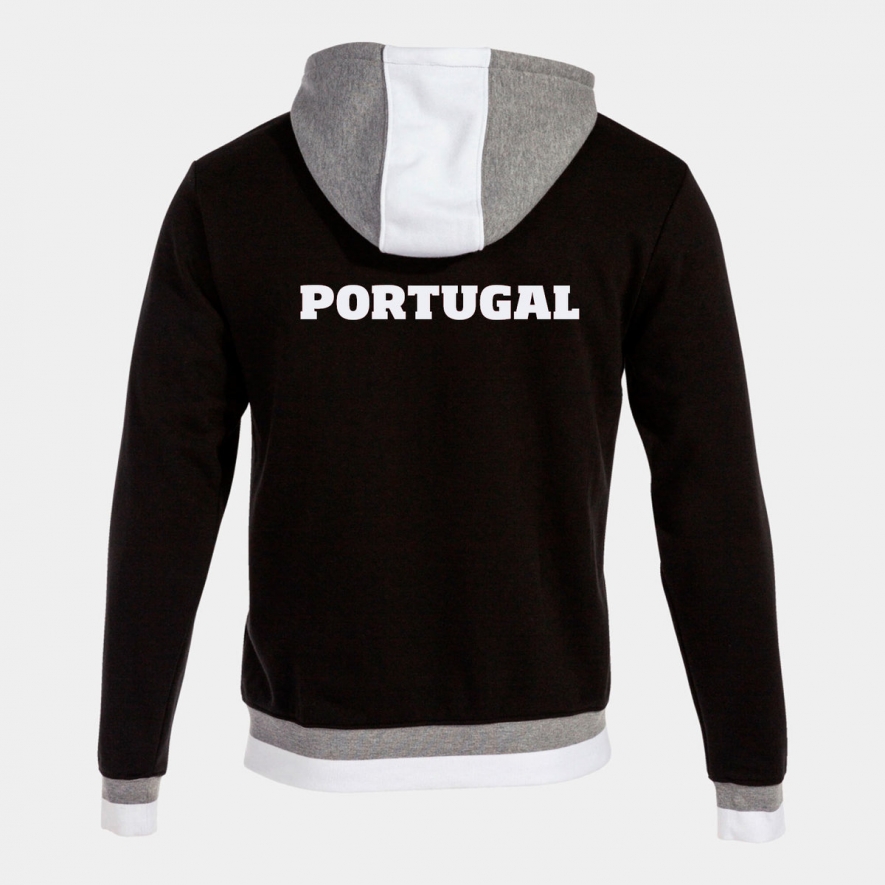 Casaco com capuz homem Confort II preto cinzento - FDI Portugal